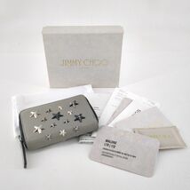 ジミーチュウ　コインケース　ラウンドファスナー　スタッズ　JIMMY CHOO　スター　ブラック　グレー　ベージュ　中古　◆3114/高洲店_画像10