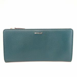 バリー　長財布　グリーン　ティールレザーウォレット　グリーン　ボルドー　布袋　BALLY　中古　◆3111/藤枝インター店