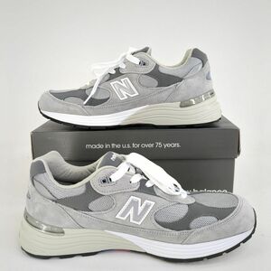 美品 NEW BALANCE ニューバランス M992GR スニーカー 29cm USA製 ワイズD ライトグレー 箱付 ◆3102/掛川店