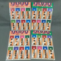 1987年 日本シリーズ 背番号ネームシール 4枚（2種類）プロ野球 桑田真澄 原辰徳 他_画像1