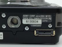 30834 【動作品】 SONY ソニー Cyber-shot サイバーショット DSC-W170 コンパクトデジタルカメラ バッテリー付属_画像9