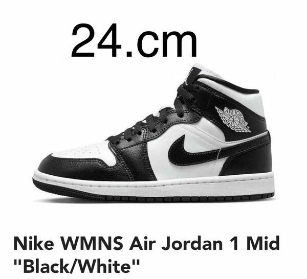 Nike WMNS Air Jordan 1 Mid "Black/White"