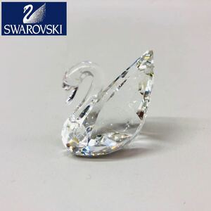 T■ SWAROVSKI スワロフスキー 置物 オブジェ インテリア スワン 白鳥 鳥 クリアクリスタル ホーム 飾り ギフト プレゼント 中古品