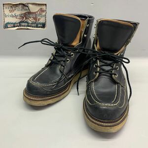 Y■レア■ RED WING レッドウィング Irish Seter アイリッシュセッター 50周年限定 1952 7E 25㎝ ブラック 黒 犬タグ モックトゥブーツ 靴 