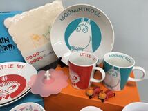 SU■ ムーミン グッズ まとめて 26点 セット お皿 プレート マグカップ グラス かばん ネクタイ 雑貨 MOOMIN ミィ スナフキン ニョロニョロ_画像3