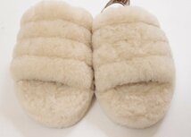 UGG◆アグ　 未使用キッズサンダル フラッフイヤースライド サンダル 　トドラーサンダル　ナチュラル　サイズ１９．５ｃｍ_画像4