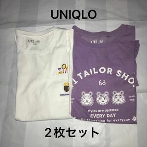 ⑤② UNIQLO あつ森　Tシャツ 半袖150㎝　　　　　　　　2枚セット売り トップス