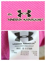 UNDERARMOUR（アンダーアーマー）ビッグロゴパーカー XL ピンク 美品（Ma174） スウェットフーディ_画像7