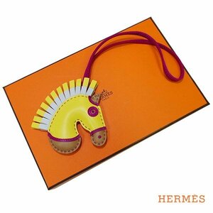  как новый Hermes Rodeo очарование зебра ji-ji- брелок для ключа кожа ka мой yu[323966]