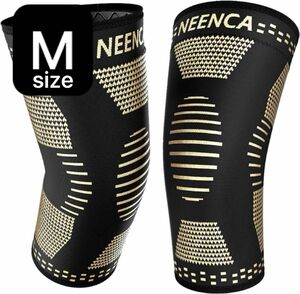 未使用 NEENCA 膝サポーター 2枚セット 銅繊維 スポーツ用 ひざ保護 M サポーター　膝