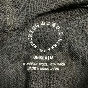 NA064-A52 yamatomichi 山と道 DF Mesh Merino Hoody Black UNISEX Mサイズ アウトドア ハイキング 未使用 展示品 ウェアの画像4