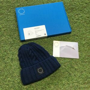 NA047-A41 yamatomici 山と道 Merino Knit Cap Navy UNIRSEX S サイズ ニット帽 アウトドア 未使用 展示品 帽子