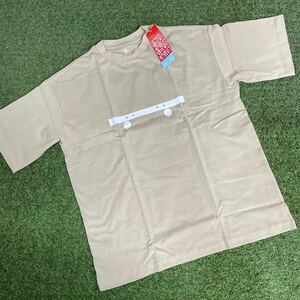 NA150-A43 PAPERSKY paper Sky activity logo T-SHIRT PS231045 S size 82 BEIGE outdoor unused exhibition goods wear 