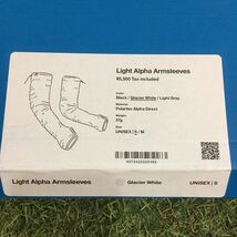 NA257-A68 yamatomici 山と道 Light Alpha Armsleeves Glacier White UNISEX S サイズ アウトドア 未使用 展示品 アクセサリー_画像6