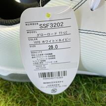 RK309 SSK エスエスケイ SSF3202 グローロード TT-LC ホワイト×ネイビー 野球 ソフトボール用 スパイク 28.0cm 未使用 展示品 シューズ_画像8