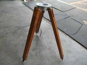 ♪　光学測定器用木製三脚　レベル三脚　木製　昭和レトロ風　中古品　nn3540