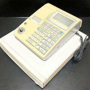 【極美品★動作品】 取説付き CASIO レジスター TE-300 電子レジスター カシオ ホワイトの画像4