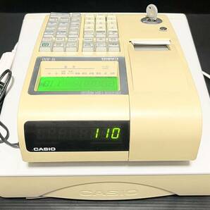 【極美品★動作品】 取説付き CASIO レジスター TE-300 電子レジスター カシオ ホワイトの画像7