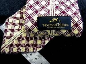 【美品】NIT0693■ 【美品】NIT0694■ ノーマンヒルトン「NORMAN HILTON」【本格ニットタイ】ネクタイ