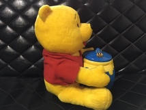 ＜送料込＞くまのプーさん　目覚まし時計　ぬいぐるみ　ディズニー　Disney　クロック pooh hanny　アメリカ 海外製?_画像2