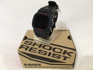 ＜送料込＞ジャンク CASIO カシオ G-SHOCK Gショック DW-5600 BB 黒 ブラック 反転 DW-5600BB-1JF 箱 タグ付き 赤文字 カスタム