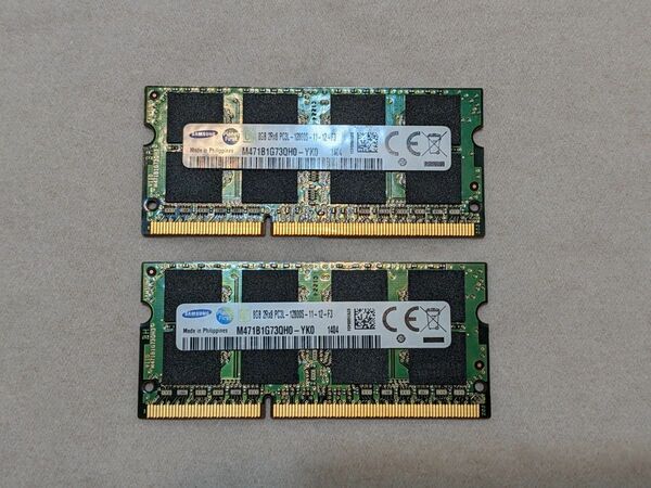 SAMSUNG ノートPCメモリ16GB SO-DIMM DDR3L-1600 PC3L-12800S (8GBが2枚)