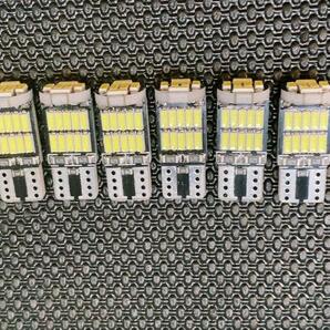 ★爆光 T10 T16 LED バルブ 26連 6000K ホワイト 12V ポジション 6個セットの画像2