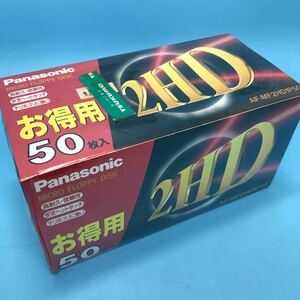 サ)Panasonic パナソニック フロッピーディスク 2HD 50枚入り AF-MF2HD1P50 micro flppy disk 管理M