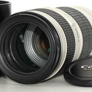 ★極上品★ CANON キヤノン EF 70-200mm F4L USM 前後キャップフード付属 #C446の画像1