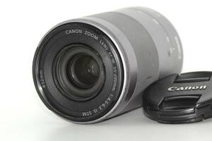 ★実用品★ CANON キヤノン EF-M 55-200mm F4.5-6.3 IS STM 前後キャップ付属 #C460