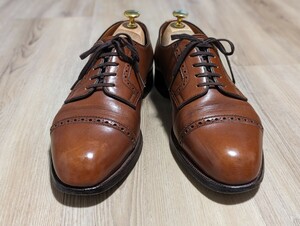 42ND ROYAL HIGHLAND フォーティセカンドロイヤルハイランド/パンチドキャップトゥ/レザー/ブラウン/size8.5 (27cm相当)