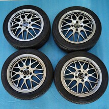 155/60/R15　ダンロップ　ENASAVE　 EC202　15×5J/ET+43/PCD：4H100 タイヤホイール4本セット_画像1