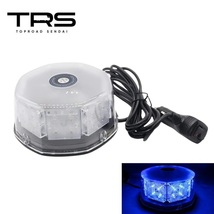 TRS 32LED パトライト ブルー 12/24V共用 強力マグネット パターン切替可能 回転灯 315212_画像1