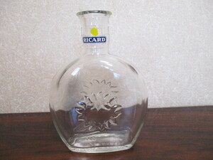 美品　◆RICARD◆　カラフェ(水差し)　リカール　 フランスアンティーク　ガラス　デカンタ　花瓶　