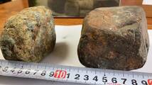 隕石・貴石のコレクターの処分品２組(F)　磁石はベタべタくっつきます　詳細不明　_画像2