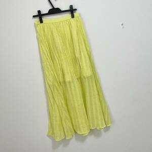 エックスガール PLEATED CHIFFON LONG SKIRT