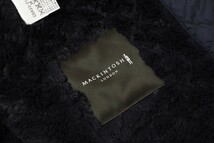 GP5430▼マッキントッシュロンドン MACKINTOSH LONDON*フード付き キルティングコート*裏:ボア*ロゴボタン*サイズ38*ネイビー_画像9