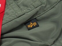 GP5891#アルファインダストリーズ ALPHA INDUSTRIES*MA-1*フライトジャケット*ショート丈ブルゾン*ミリタリー*グリーン系*S_画像6