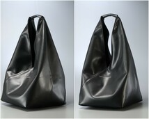 MG1381*MM6 Maison Margiela エムエム6 ジャパニーズバッグ 2022年製 トートバッグ ハンドバッグ ブラック JAPANESE HANDBAG_画像6