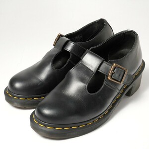 MG1283*Dr.Martens ドクターマーチン UK5《SOPHIA MARY JANE ソフィア メリージェーン》レザーストラップシューズ 革靴 ブラック