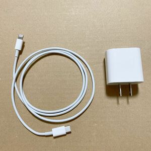 1円出品 Apple 純正 20W USB-C ACアダプター 充電器 純正TypeCケーブル付 iPhone