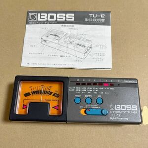 動作確認済 BOSS ボス CHROMATIC TUNER TU-12 チューナー 説明書付