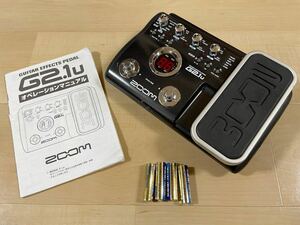 ◎音出しOK◎ZOOM エフェクター G2.1u Guitar Effects Pedal ギターマルチエフェクター 説明書付