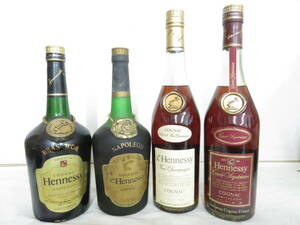 ☆☆未開栓　古酒　ヘネシー Hennessy　旧　ブラスドール　ナポレオン　VSOP　スペリオール　レッドラベル　４本　700ｍｌ　40度