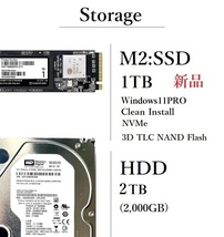 プロスペック!4Kx3画面 XEON-1230V5/ QUADRO P-400/ 新品M2:SSD-1TB/ HDD-2TB/ メモリ-32GB/ DVD/ Win11Pro/ Office2021Pro/ メディア15_画像6