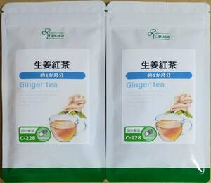 【処分大特価】リプサ 生姜紅茶 約2ヶ月分 ※送料無料（追跡可） しょうが ジンゲロール テアニン ポリフェノール サプリメント