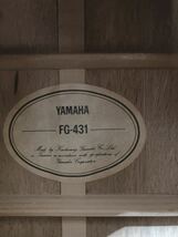 YAMAHA ヤマハ FG-431 アコースティックギター アコギ 中古 現状品 弦楽器 ソフトケース付き_画像5