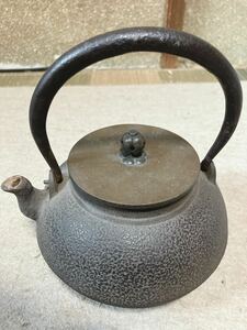 龍文堂 造 鉄瓶 銅蓋 急須 湯沸 煎茶道具 レトロ 