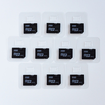 [変換アダプタ10枚セット] microSDカード → SDカード 変換アダプタ KLEVVブランド 256GBまで対応_画像1