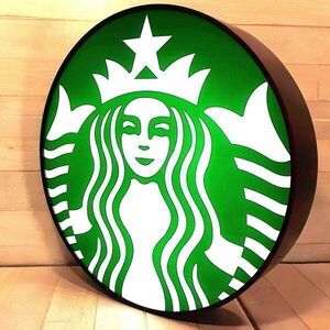 海外限定品！【 スターバックス コーヒー 】 新ロゴ 看板 ネオン サイン 壁掛け スタバ ライト 照明 ★お部屋をおしゃれなカフェに！